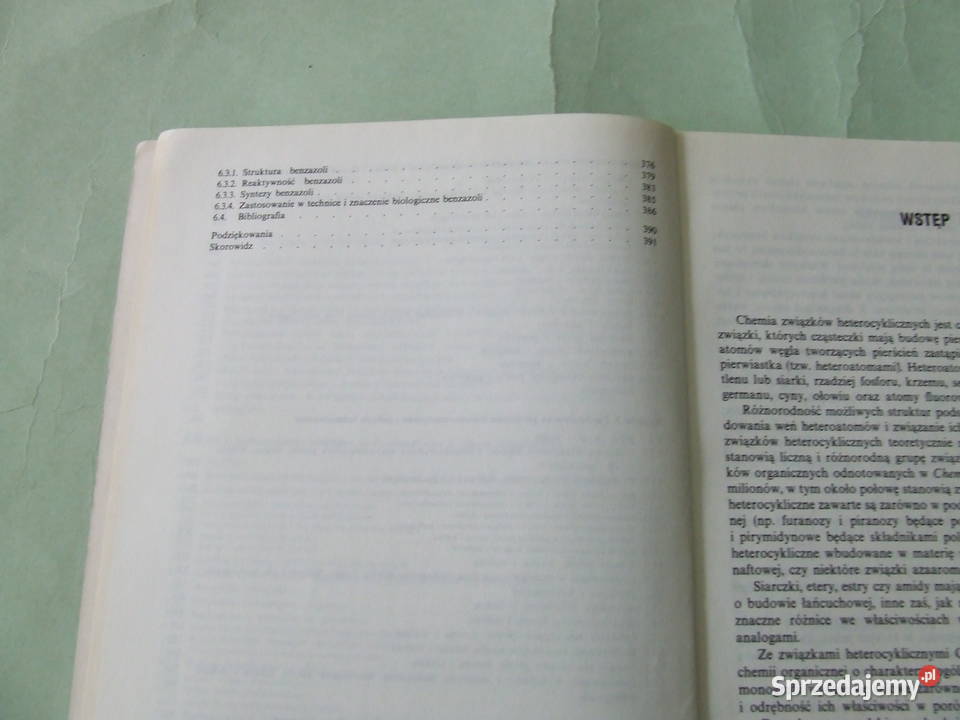 Chemia związków heterocyklicznych Młchowski miękka dolnośląskie Oborniki Śląskie