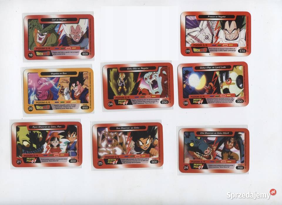 Karty dragon ball mazowieckie Myszyniec