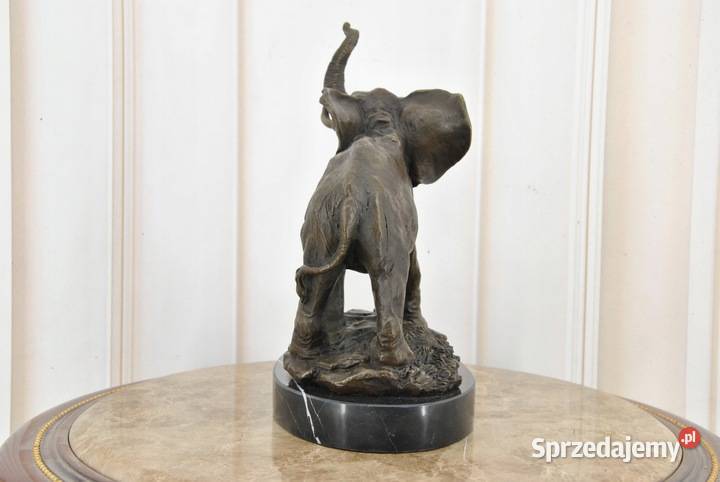 Duży Słoń Słonik na Szczęście Figura Rzeźba z