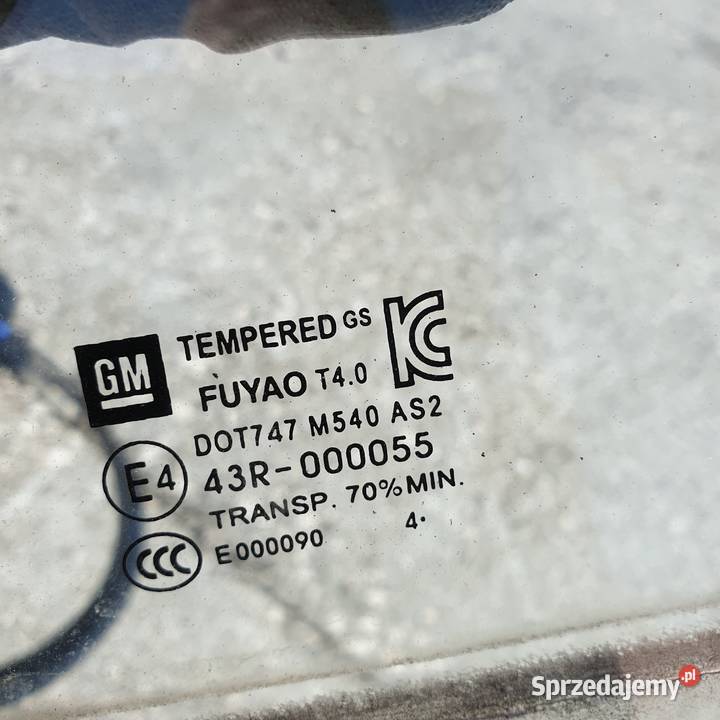 OPEL MOKKA SZYBA DRZWI LEWA PRZOD 14R Łochowice