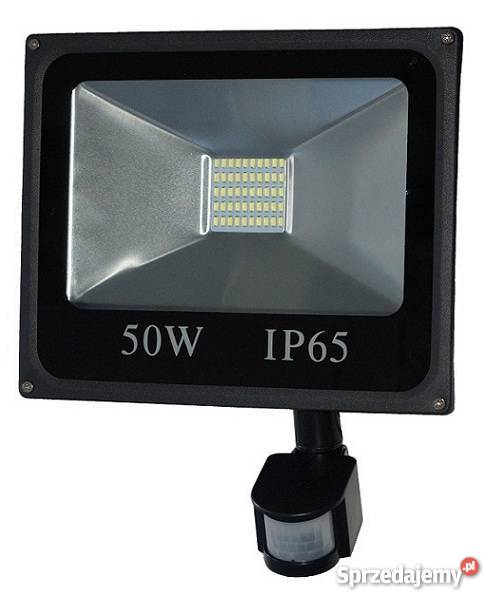 NAŚWIETLACZ LED 50W CZUJNIK RUCHU IP65 LAMPA SMD Przasnysz