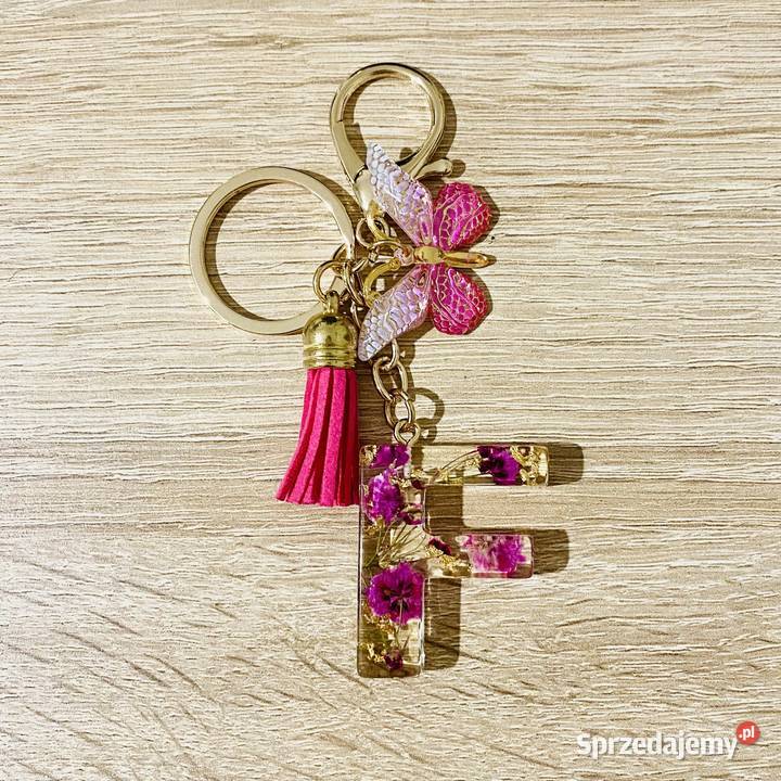 Brelok do torebki z literą F Dla kobiet świętokrzyskie Kielce sprzedam