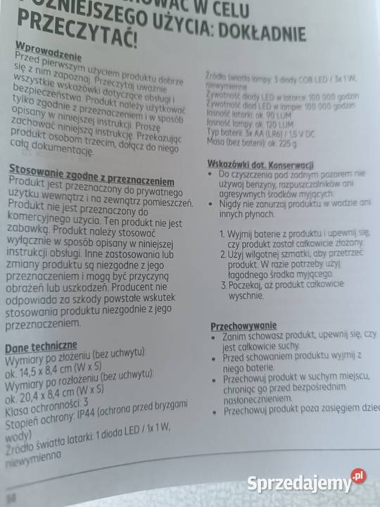 Latarka lampa turystyczna led opolskie Kędzierzyn-Koźle