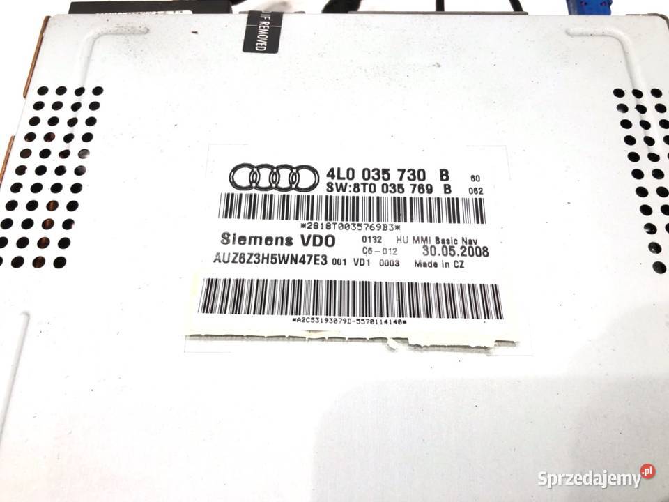 CZYTNIK NAWIGACJI AUDI A4 B8 4L0035730B 0715