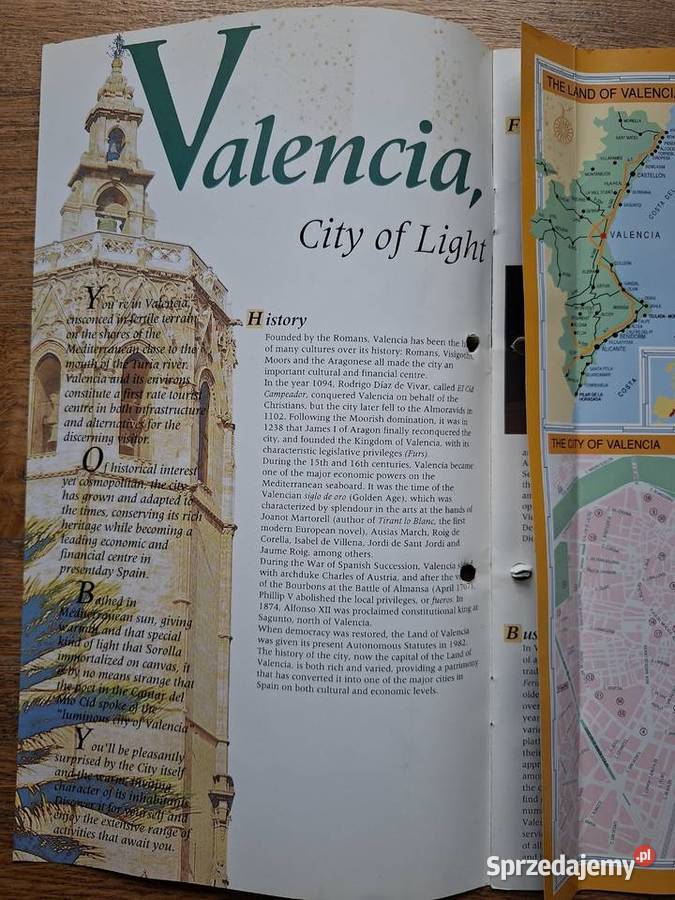 Hiszpania Valencia informatory turystyczne 4 j małopolskie