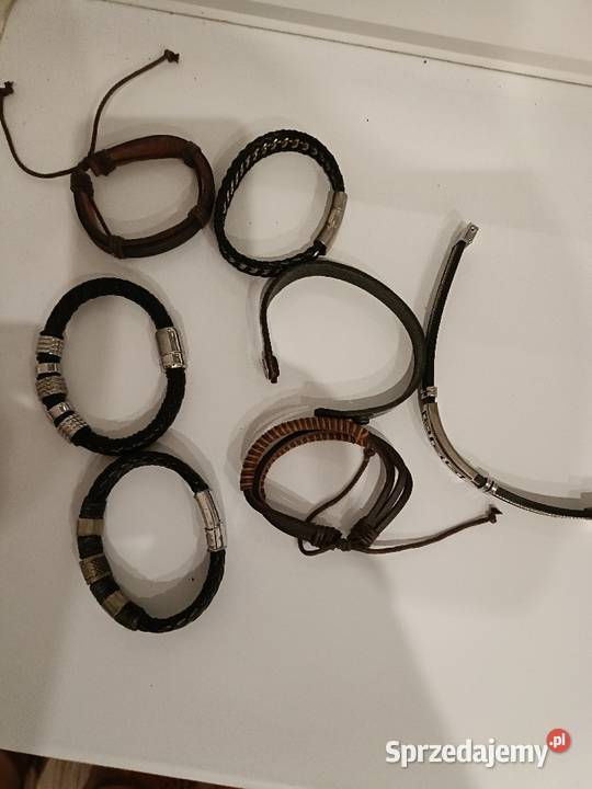 Bransoletki różne męskie Rozmiar Mniejsze niż 46 Zaborowice sprzedam