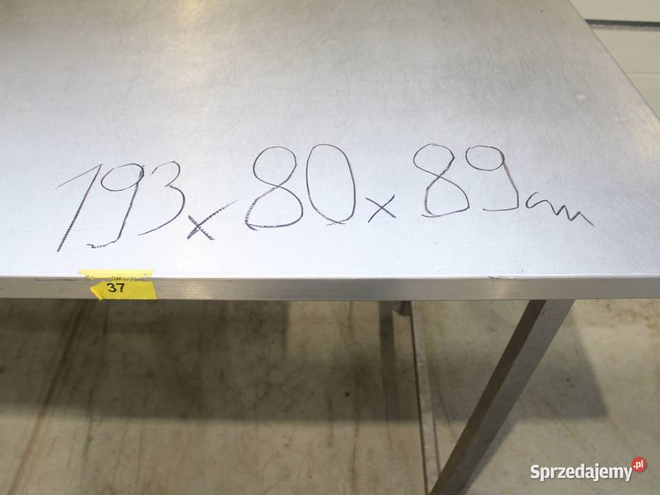 Stół roboczy nierdzewny 193x80x89 restauracja Niedźwiedź