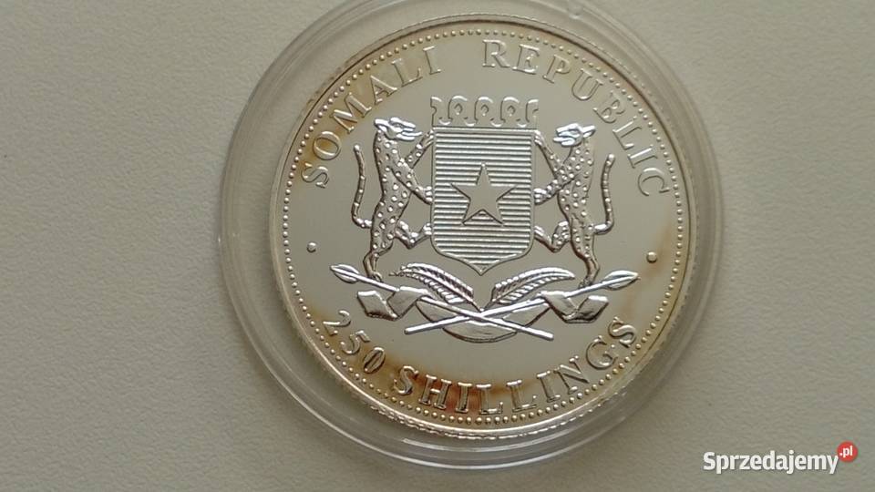 Moneta 250 szylingow 2005 r Republika Somalia Mosina sprzedam