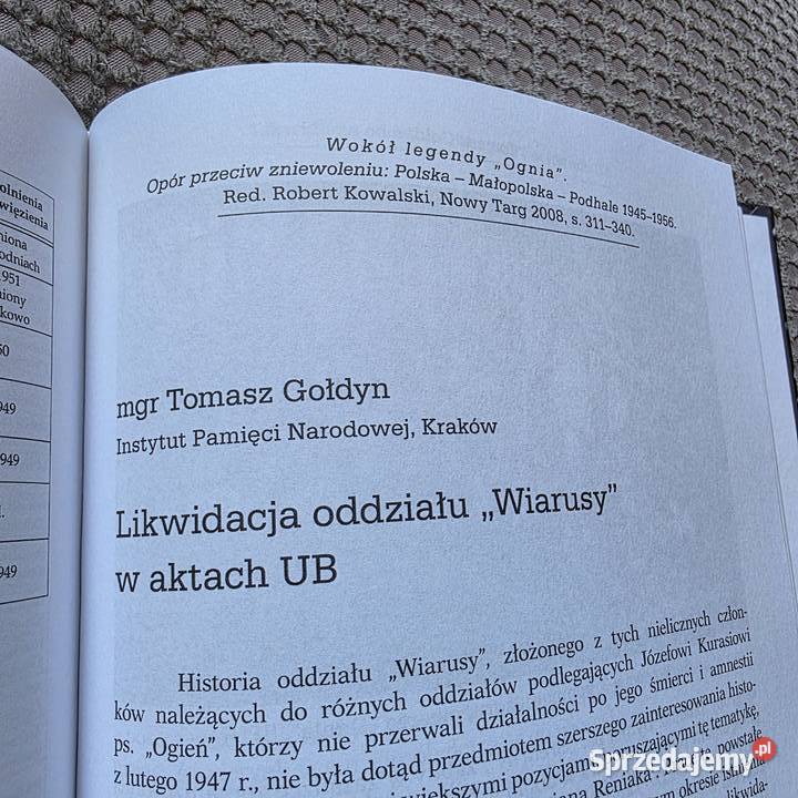 Wokół legendy Ognia Opór przeciw zniewoleniu twarda Kraków