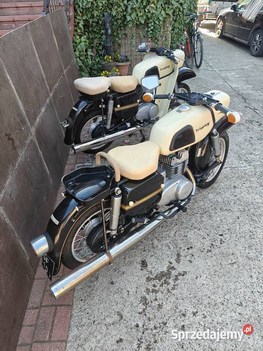 Dwie sztuki MZ trophy 250 es2502 Rok produkcji 1971 MZ Sochaczew