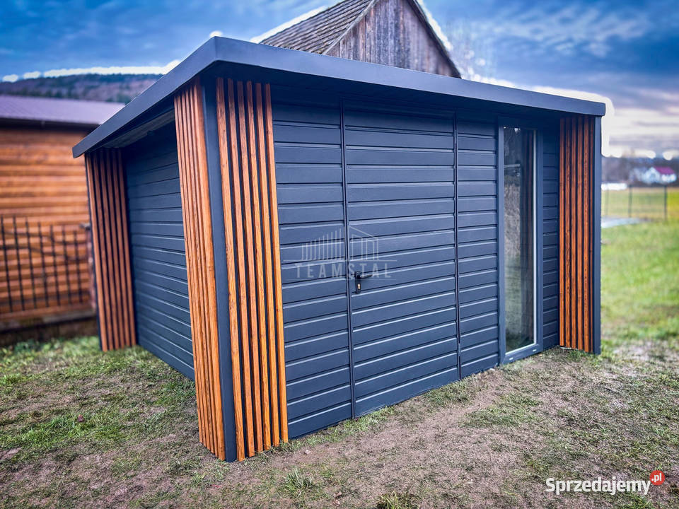 Schowek ogrodowy PREMIUM 3x3m wiata 05m drzwi Międzyrzecz