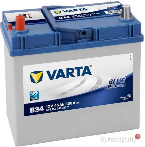 Akumulator 45Ah 330A VARTA BLUE B34 L JAPAN Zakopane
