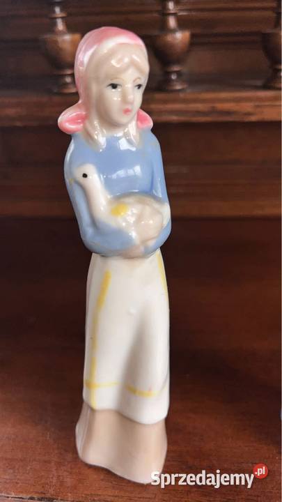 Figurka Pani z gąską i dama z parasolką Bez Gdańsk sprzedam