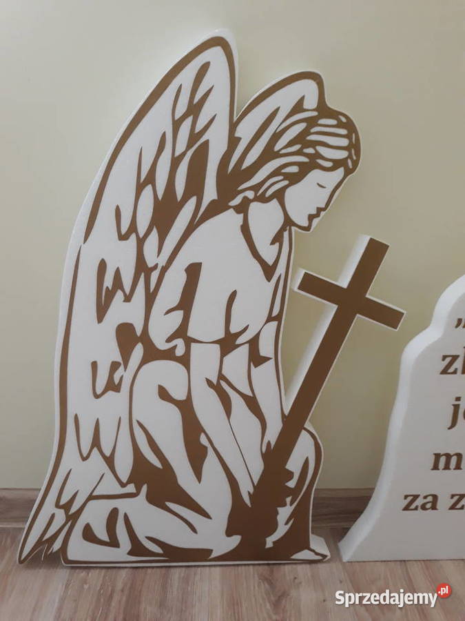 Anioł z krzyżem dekoracja kościół święto Pozostałe