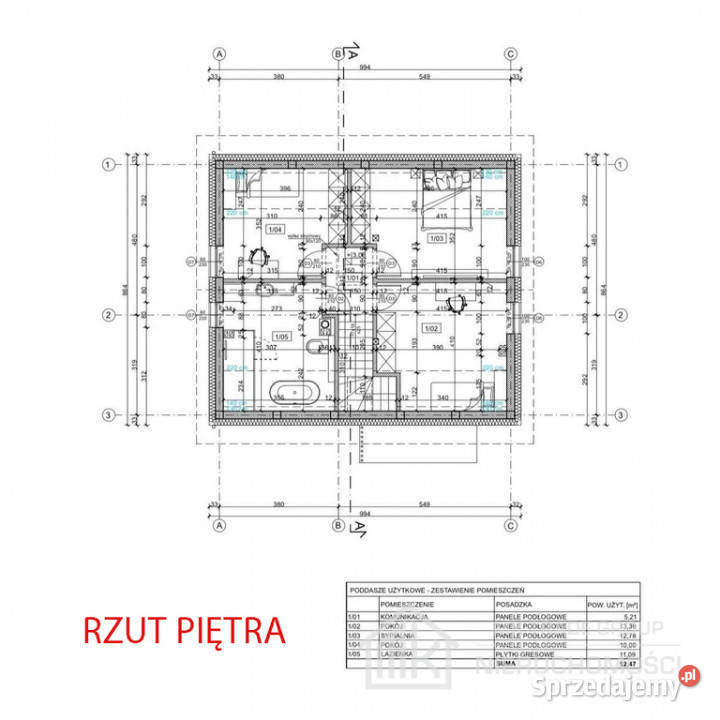Dom jednorodzinny wolnostojący 116m2 ok 7815zł/m2