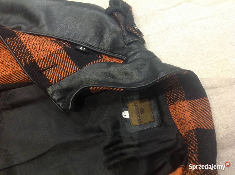 Płaszcz Damski GIL SANTUCCI r S Skórzane rękawy lubuskie Nowa Sól