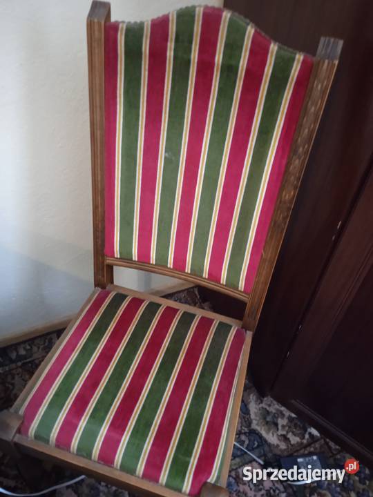 Sprzedam 6 krzeseł antycznych dębowe mocne dolnośląskie Wrocław