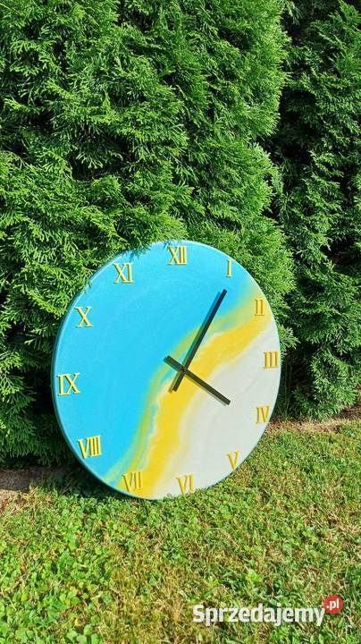 Zegar z żywicy 50 Polerowany Lublin