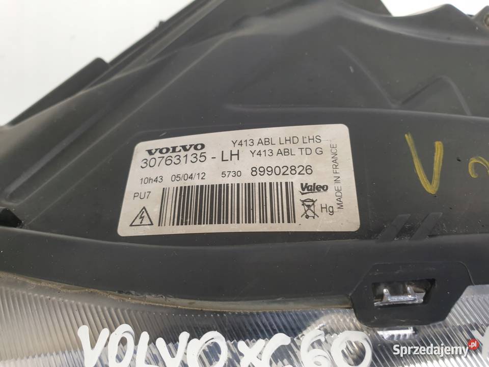 LAMPA LEWA PRZEDNIA VOLVO XC60 I 1 XENON SKRĘTNY sprzedam