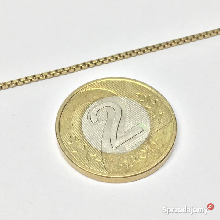 Złoty ŁAŃCUSZEK męski 750 18K cudowna KOSTKA 61 Warszawa