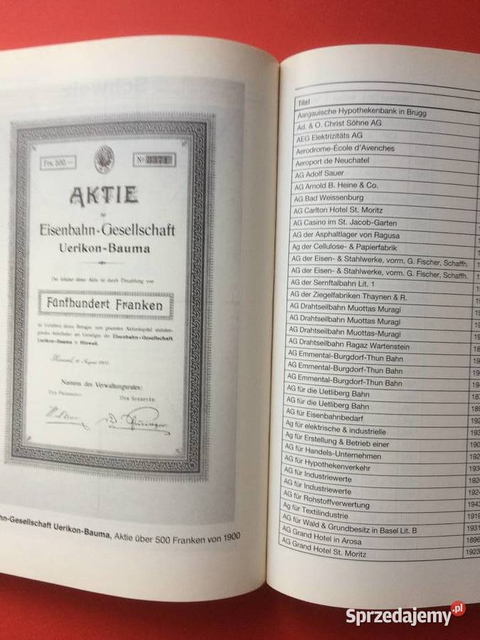 2854 Historyczne Papiery Wartościowe Szczecin