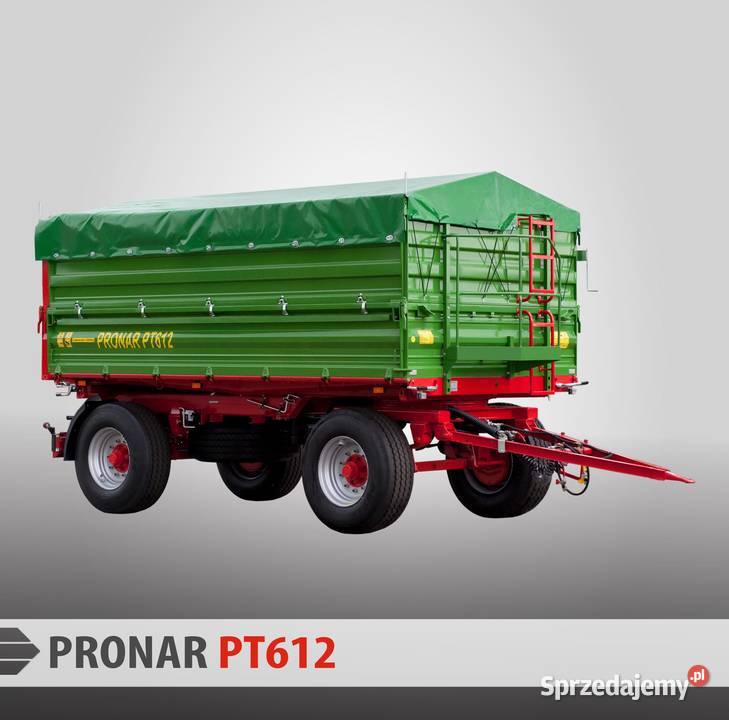 Przyczepa PRONAR PT612 paletowa nadstawy nieuszkodzony Łęczyca