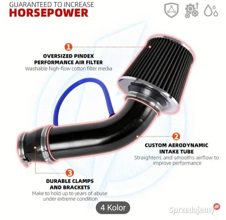 STOŻKOWY FILTR DOLOTU POWIETRZA 76mm3inch Nałęczów