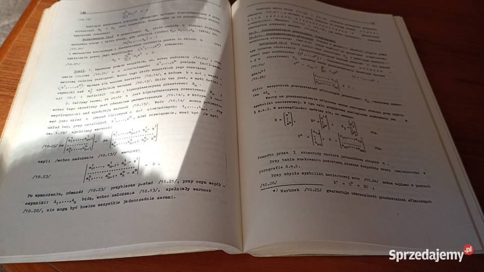 Geometria analityczna I roku matematyki Cz 2 Gdańsk