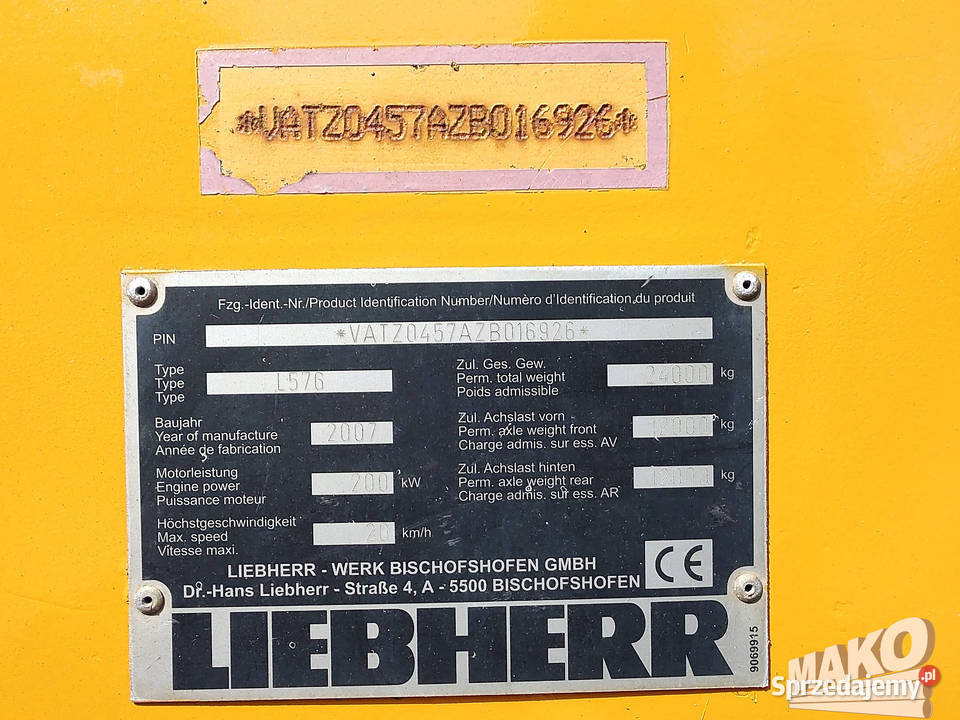 Liebherr L576 Nowe opony Niski przebieg L 580 nie Ostrowiec Świętokrzyski