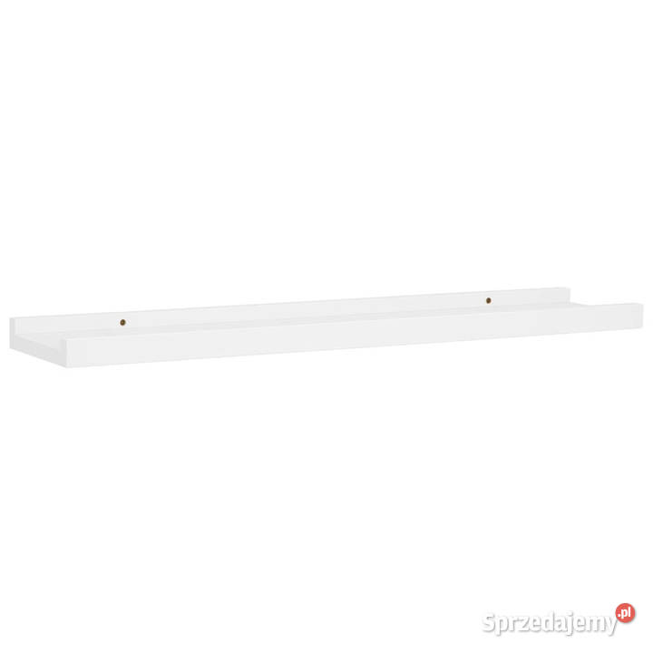Półki ścienne na zdjęcia 2 białe 60x9x3 MDF Warszawa
