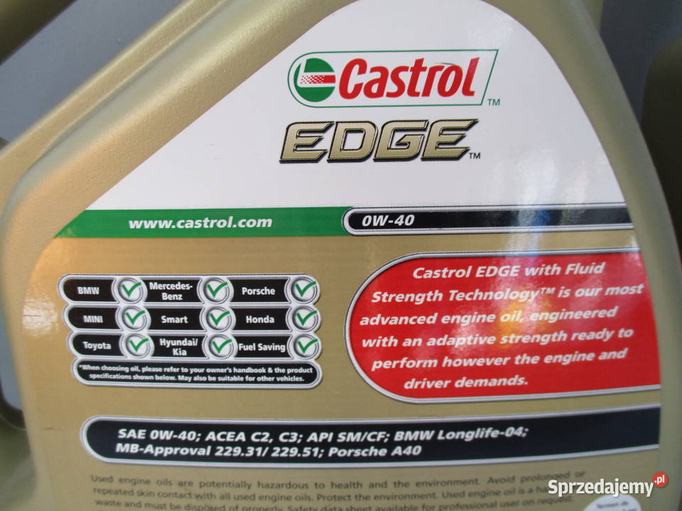 Castro Edge FST 0W40 5 L Sklep Łódź