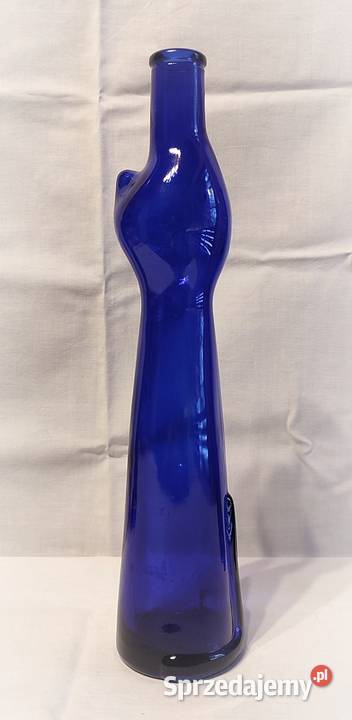 Butelka KOT szkło ozdobna dekoracyjna wazon Wazony