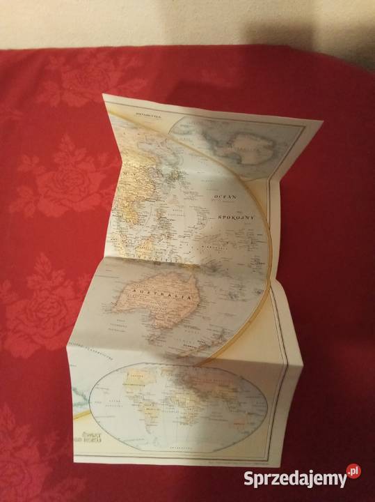 Mapa świata National Geographic 125 lecie Warszawa