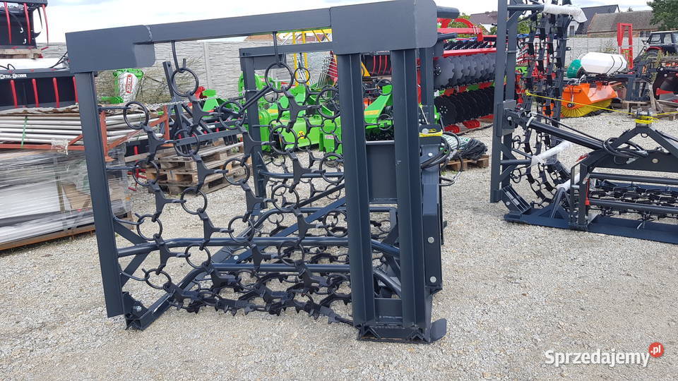 Włóka łąkowo polowa hydrauliczna Metal Technik nieuszkodzony Maszyny uprawowe