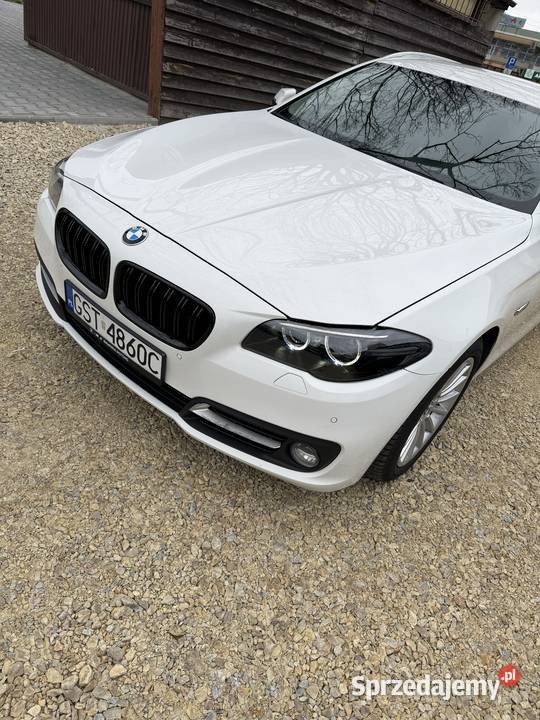 BMW Seria 5 520d 2013r disel białe nieuszkodzony Tychy