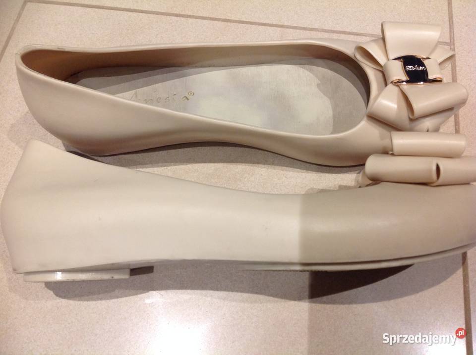 Meliski Gumowe Damskie ANESIA 36 Beżowe 22.5cm Nowa Sól