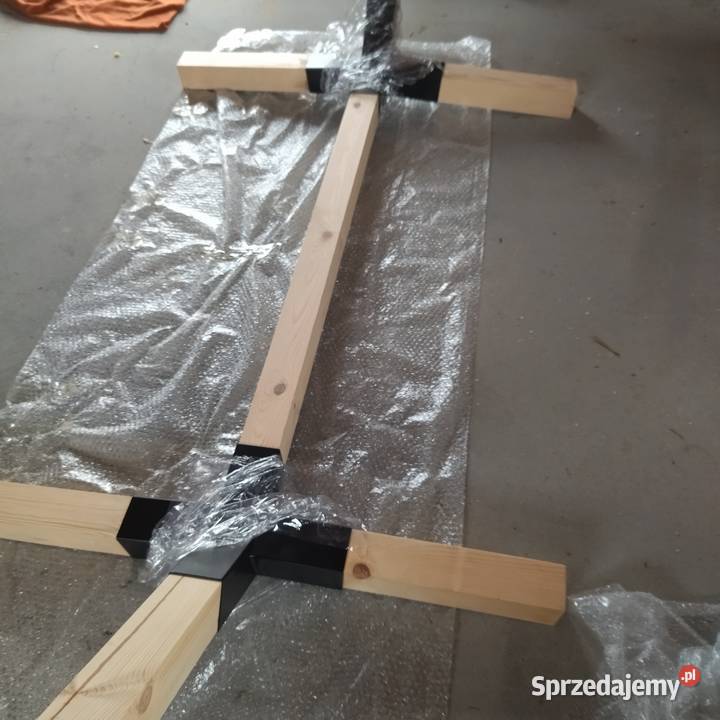 Hamak ogrodowy dwuosobowy 300 Duży 80x80mm belki beżowy Dom i Ogród Olesno