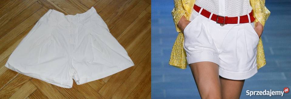 BIAŁE SPODENKI DAMSKIE RUNIWERSALNY Odzież damska