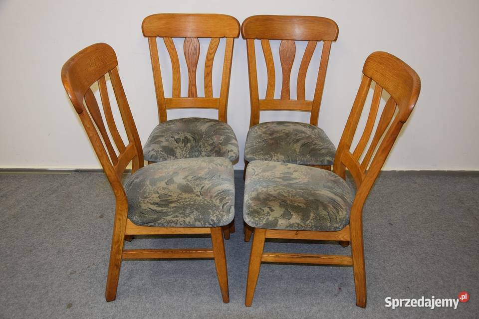 krzesła dębowe 4 sztuki nowe Olsztyn sprzedam