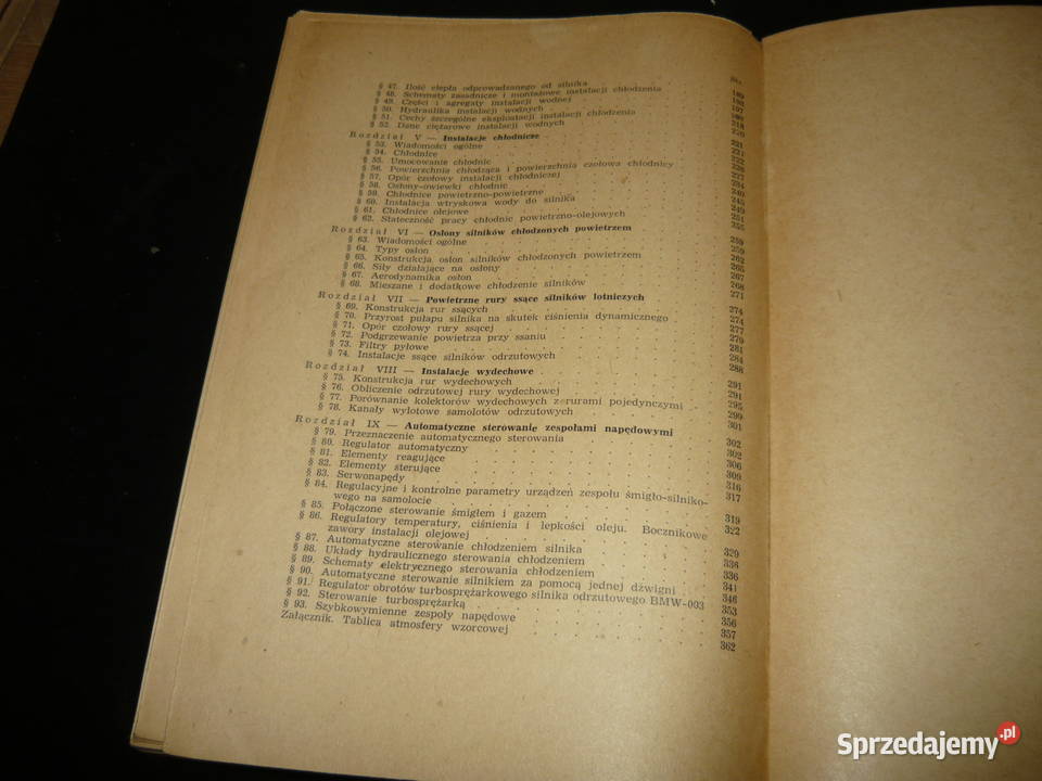 Instalacje silników lotniczych NEŻowiński Rok wydania 1953 Nowy Sącz