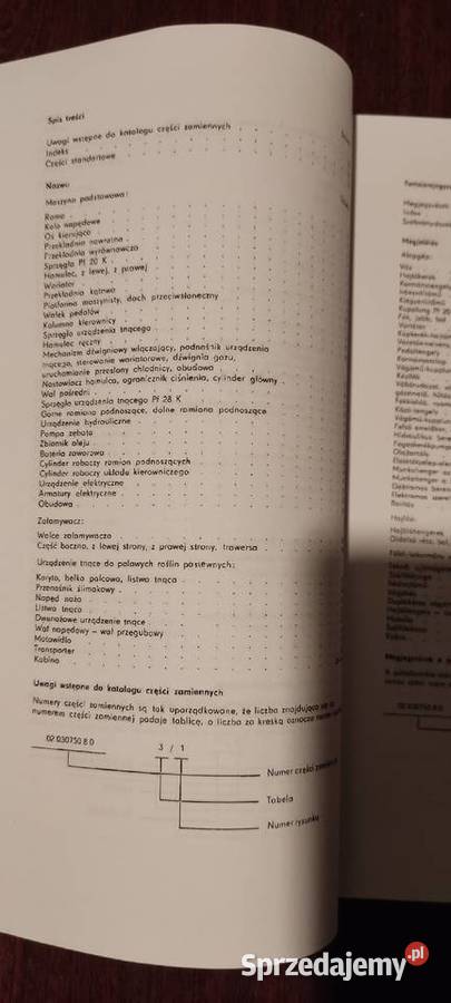 Katalog części pokosówka fortschritt e 301 Stalowa Wola