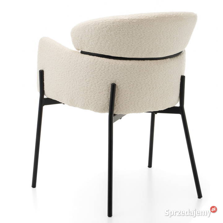 Krzesło Tapicerowane Bolzano Jasnobeżowe Wysyłka