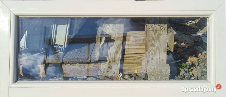 OKNA KacprzaK Witryna 88X36 FIX Używany PCV Okna ścienne
