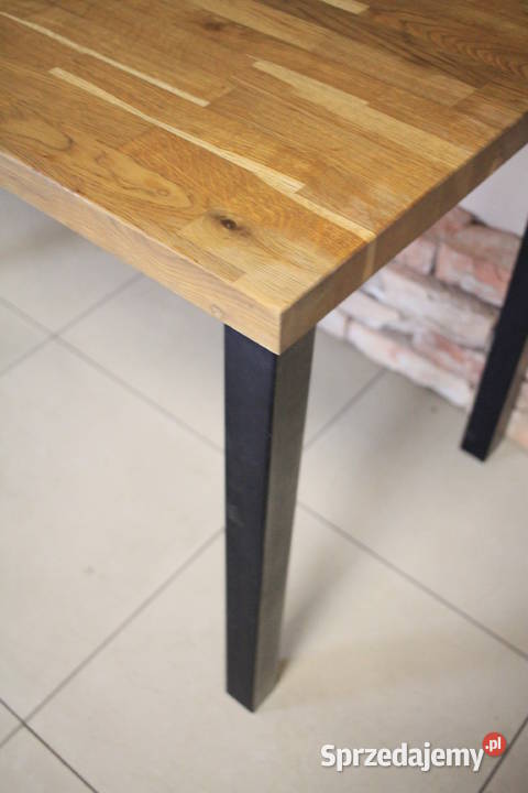 Stół do lokalu blat lity dąb klejony 3 sztuki Pszczyna