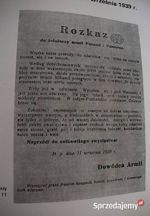 Armia Poznań 1939 PBauer B Polak