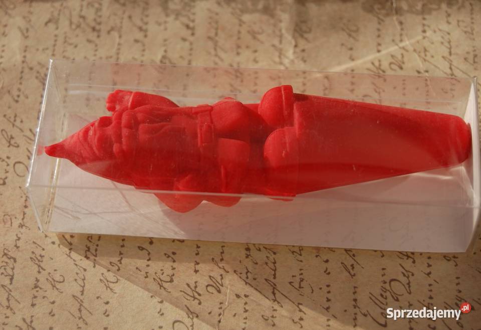 Mikołaj skrzat krasnal czerwony silikonowy korek czerwony Lublin sprzedam