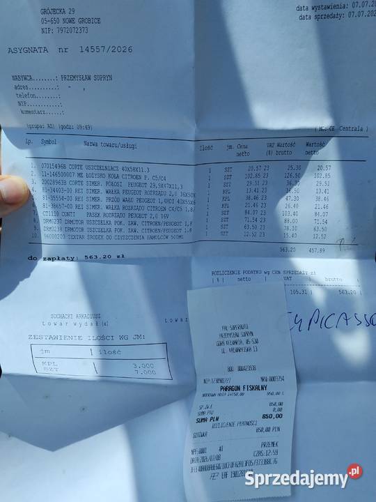 Citroen C4 grand Picasso manualna mazowieckie Góra Kalwaria
