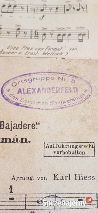 Nuty różne druk niemiecki