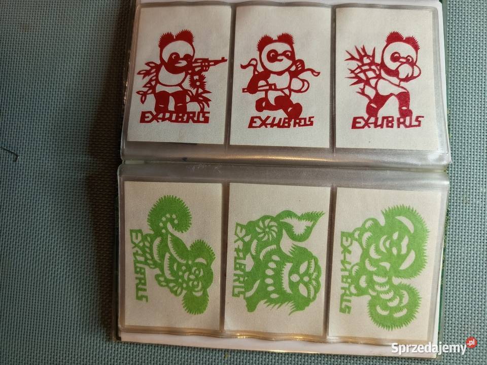 Ex libris kolekcja 60 Chinskich ręcznie mazowieckie