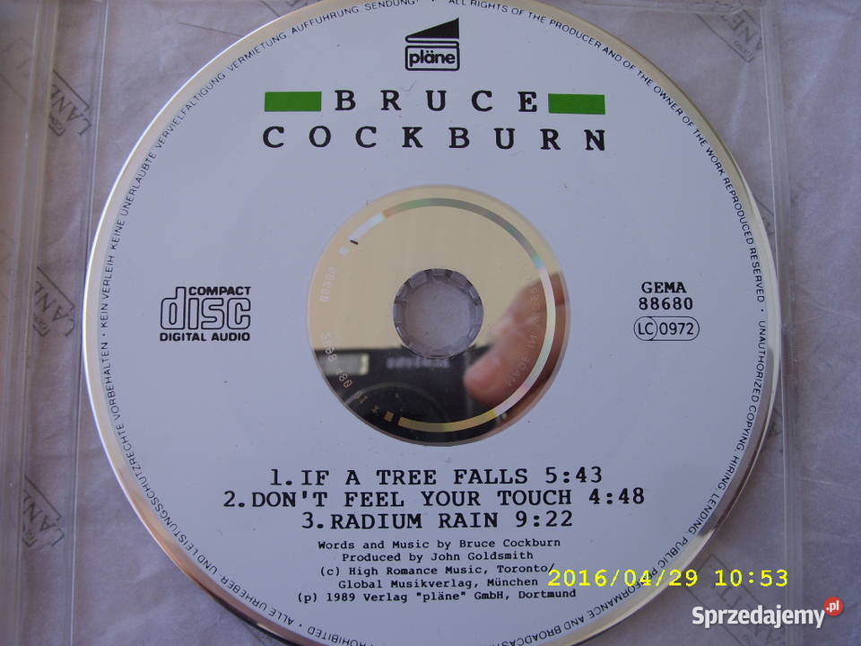 Rock CD singiel BRUCE COCBURNIF A TREE 1989